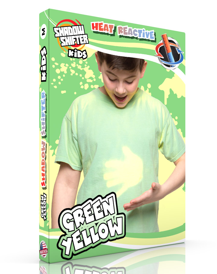 Shadow Shifter KIDS GREEN Heat Reactive Color Changing T-Shirt